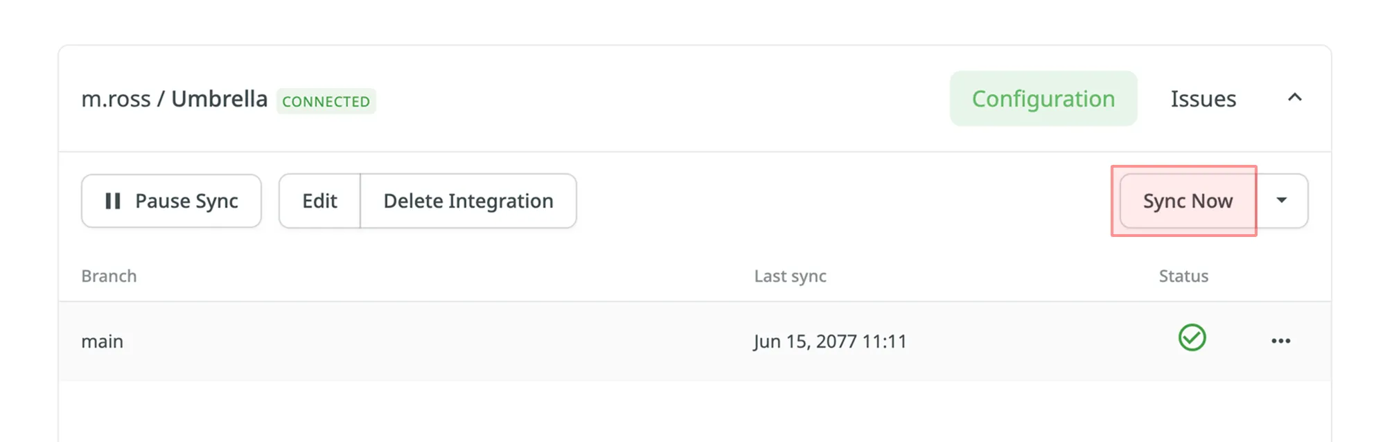 GitHub Jetzt synchronisieren