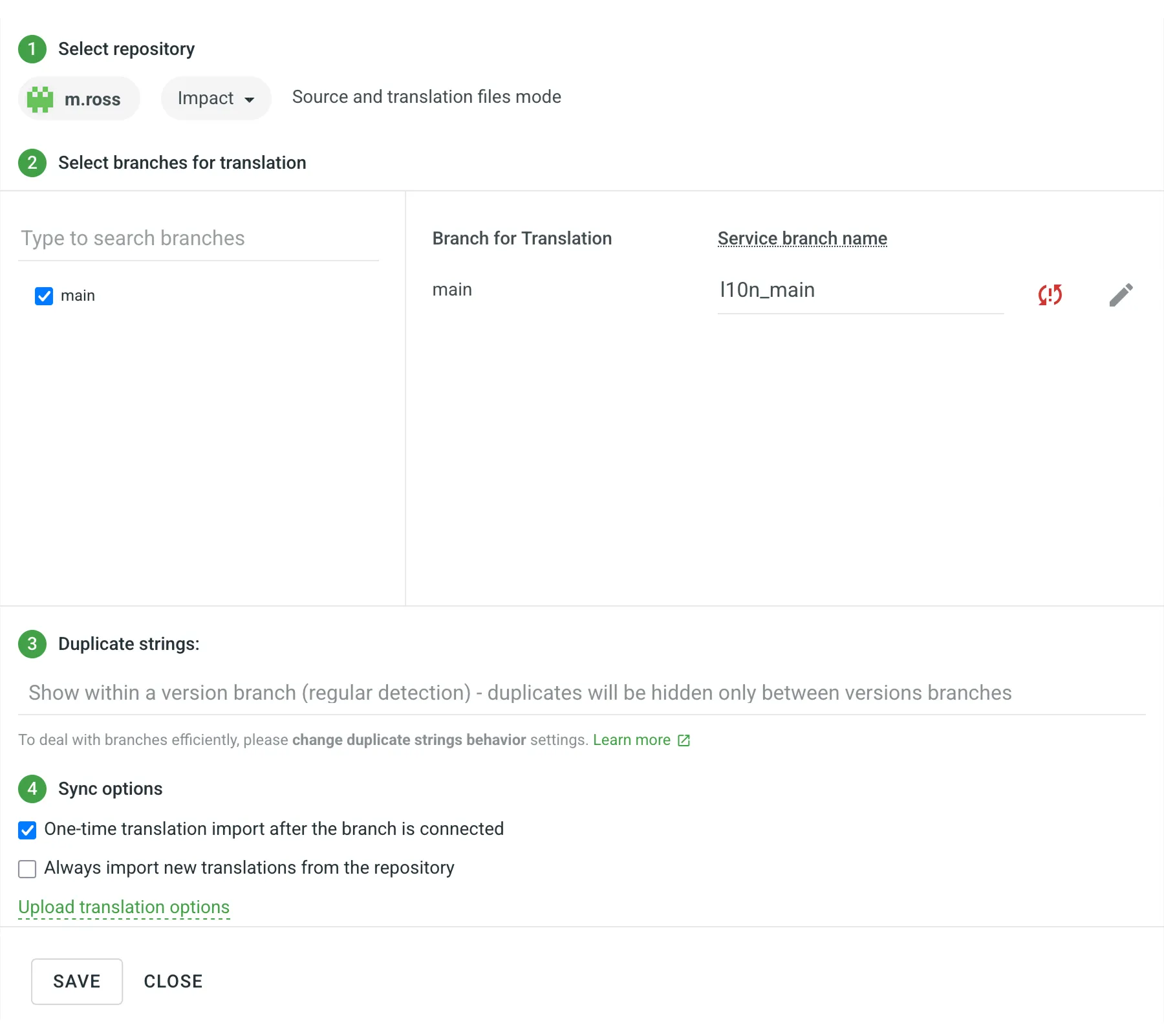 GitHub-Integration nicht konfiguriert