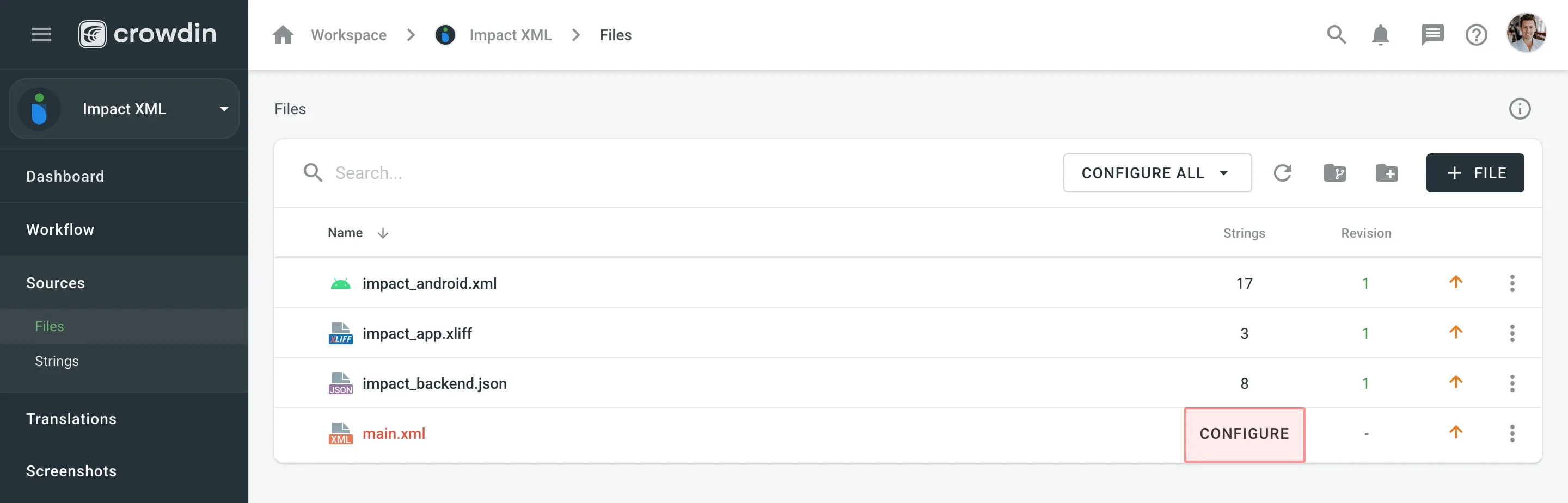 XML-Datei konfigurieren
